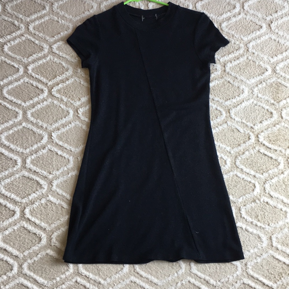 Cute Thigh Length Black Dress